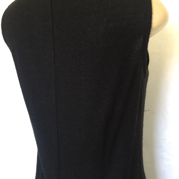 Saniya Khan Dress Black Sleeveless Knit Gold M - Picture 3 of 8